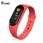 Becao M5 สร้อยข้อมือสมาร์ทผู้ชายฟิตเนสสายรัดข้อมือแบบสมาร์ทผู้หญิง Sport Tracker Smartwatch เล่นเพลงสร้อยข้อมือสำหรับ Adriod Ios