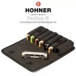 Hohner® Flexcase M Harmonica Case กระเป๋าฮาร์โมนิก้า ไซส์ M อย่างดี ใส่ได้สูงสุด 7 ตัว แยกช่องเก็บ สะดวกต่อการพกพา