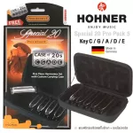Hohner® Special 20 Pro Pack 5 Harmonica 10 Pack 5, Great Value C / G / A / D / E + Free Case Lock & On