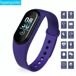 Hyperguider สมาร์ทแบนด์บลูทู ธ กีฬากันน้ำสำหรับชายหญิง Heart Rate Monitor ฟิตเนส Tracker สายรัดข้อมือสร้อยข้อมือ M4