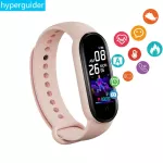 HyperGuider Smart Watch Sport Fitness Tracker Pedometer Heart Rate Bluetooth Blue Pressure Macle Men's Smart Bracelet M5