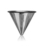 Pour Over Coffee Filter For Drip Coffeemakers Reusable Coffee Filter Strainer Stainless Steel Mesh Cone Coffee Filters
