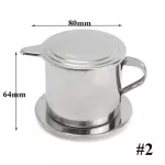 50/100ml Stainless Steel Vietnam Vietnamese Coffee Pot Drip Filter Coffee Maker Teapot Coffee Brewer Kettle Pot Kitchen Tool