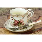 European - Style Ceramic Cups 3 Sets Of Creative Bone China English Coffee Cup Disc Afternoon Tea Cups 200ml