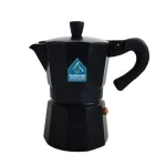 Coffee Moka Pot Stainlees 3 Cup 200ml./black