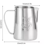 600ml Stainless Steel Coffee Pitcher Milk Frothing Cup Latte Arttiil Swan Pattern Coffee Jug Bar Accessories for Home Office