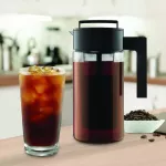 900ml Cold Brew Iced Coffee Maker With Airtight Seal Silicone Handle Coffee Kettle Non-Slip Silicone Handle Coffee Potsgh
