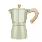 Coffee Maker Aluminum Mocha Espresso Percolator Pot Wooden Handle Coffee Maker Moka Pot 1 Cup/3 Cup/6 Cup Stove Coffee Maker