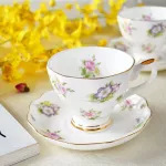 European Bone China Coffee Set Creative Ceative Ceramic Porcelain Dish After Milk Cup 200ml