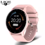 LIGE 2021 ใหม่สมาร์ทนาฬิกาผู้ชายหน้าจอสัมผัสเต็มรูปแบบกีฬาฟิตเนสนาฬิกา IP67 บลูทูธกันน้ำสำหรับ Android ios smartwatch ผู้ชาย + box