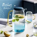 HY Glass Water Jug Set Drinking  Glassware Set with 2 Glasses Borosilicate Glass / ชุดเหยือกน้ำ เหยือกแก้ว พร้อมแก้วน้ำ 2 ใบ  ผลิตจากแก้วบอโรซิลิเก