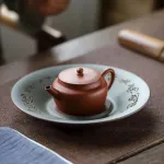 150cc Chinese Yixing Teapot Handmade Shengsha ZhuNi Clay Sangbian Small Teapot with ball filter