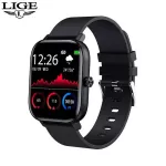 LIGE Bluetooth New Call Men Smart Women Full Touch Fitness Tracks Women's Blood Pressure Smartwatch for iOS Android