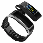 WOCSIC Y3PLUS, Smart Color bracelet, Bluetooth, listen to music and accept the count of two in one way.