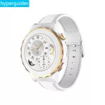 Hyperguider สมาร์ทวอท์ชสำหรับผู้หญิงสุภาพสตรีกระจกแซฟไฟร์เซรามิกอัลลอย Smartwatch สนับสนุน Xiaomi Huawei Samsung iPhone HW3 mini