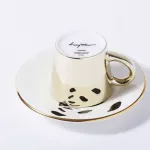 ลุยโช ถ้วยแอดเพรชโช่พร้อมจานรอง ลายแพนด้า