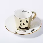 ลุยโช ถ้วยแอดเพรชโช่พร้อมจานรอง ลายแพนด้า