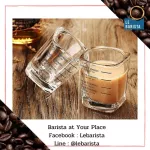 แก้ว Shot BCnmviku แพ็คคู่ อย่างหนา 2 ใบ 2 oz 60ml