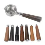 58mm 3 Ears Portafilter Bottomless Filter For Barsetto Coffee Machine Stainless Steel Holder Wooden Handle