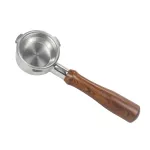 58mm 3 Ears Portafilter Bottomless Filter For Barsetto Coffee Machine Stainless Steel Holder Wooden Handle