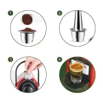 Icafilas Eco-Friendly Packing Reusable Coffee Capsule Nespresso Refillable Capsule Pod Espresso Crema Maker