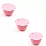 3pcs/pack White Refillable Dolce Gusto Coffee Capsule Nescafe Reusable Capsules Refill Gusto Reuse Pods Brewers Coffee Cup