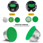 Icafilas For Nescafe Dolce Gusto Crema Coffee Filters Cup Refillable Reusable Coffee Capsule With Milk Frother