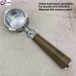 51mm Coffee Bottomless Portafilter For Delonghi Ec680/ec685 Stainless Steel Replacement Filter Espresso Machine Accessory