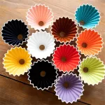 Wave Shape Coffee Filter Cup Ceramic Origami Hand Drip Pour Over Coffee Maker V60 Funnel Dripper Coffee Brewer 4cup