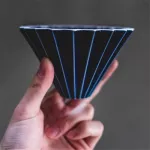 Wave Shape Coffee Filter Cup Ceramic Origami Hand Drip Pour Over Coffee Maker V60 Funnel Dripper Coffee Brewer 4cup
