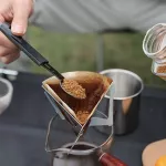 Stainless Steel Filter Cup Folding Portable Coffee Drip Rack Dripper