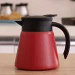Thermal Coffee Carafe Tea Pot - 304 Stainless Steel Double Wall Vacuum  Cool Touch Handle Hot Cold Retention 600ml