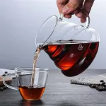 Cloud Shaped Coffee Pot Coffee Kettle Glass Heat Resistant Teapot Reusable Coffee Pot Coffee 300/500/700ml