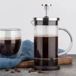 Design French Press Coffee Maker Hot And Cool Kettle Strainer Tea Pot Water Jug Pitcher Capacity 12oz