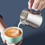 Milk Frothing Jug Coffee Pitcher Barista Craft Coffee Latte Cappuccino Cream Pitcher Stainless Steel Frothing Jug Maker