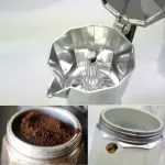 1/3/6 Cups Coffee Maker Pot Stainless Steel Mocha Espresso Latte Stove Filter Moka Coffee Pot