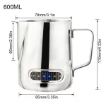 Milk Frothing Jug Coffee Pitcher Barista Craft Coffee Latte Cappuccino Cream Pitcher Stainless Steel Frothing Jug Maker