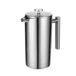 304 Stainless Steel French Presses Coffee Pot Hand-Pour Coffee Maker Appliance Double Screen Tea Pot Coffee