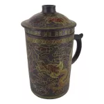 แก้วชงชาเซรามิค 2in1  แก้ว+ กาในตัว ลายมังกรผงาด