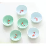 ชุดชงชาเซรามิค ลายปลา3มิติ กาชงชา พร้อมจอก6ใบ