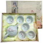 ชุดชงชาเซรามิค ลายปลา3มิติ กาชงชา พร้อมจอก6ใบ