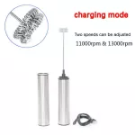 เครื่องตีฟองนมไฟฟ้าตีฟองนมตีผสมเครื่องกวนกาแฟ Eggbeater ครัว