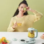 Cantor of boiled tea for polite Electric kettle, electric tea, electric tea, tea, tea pots for health, capacity 0.6L 1 year warranty. Bear Ysh-C06N1