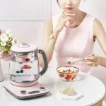 Electric tea boiled tea The capacity of 1.8 liters can be warm, boiled, can cook many menus. Heat up to 8 hours, set a 1 year warranty. BEAR YSH-C18R1