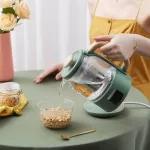 กาต้มน้ำไฟฟ้าอัตโนมัติ แก้วต้มน้ำไฟฟ้าอัตโนมัติ ความจุ0.8 ลิตร ปรับอุณหภูมิได้ กำลังไฟฟ้า 1800 วัตต์ สินค้ารับประกัน 1 ปี Bear YSH-C08T1