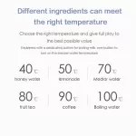 DENON ตู้ทำน้ำร้อนทันทีตู้กดน้ำตั้งโต๊ะปุ่มเดียวน้ำร้อนทันที 9 ความเร็วควบคุมอุณหภูมิ 3L เดสก์ท็อปความจุขนาดใหญ่