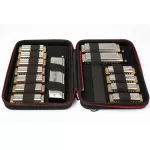 Hohner® Flexcase L Harmonica Case Harmonic Size L is good, up to 18, with a handle + free zip lock bag.