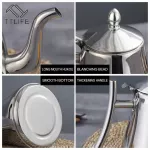 1000/1500ml Stainless Thick Teapot Golden Silver Tea Pot With Infuser Coffee Pot Induction Cooker Tea Kettle Water Kettle