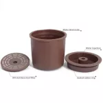 Refillable Plastic Coffee For Illy Coffee Machine Cafe 1pc Compatible Espresso Maker Capsules Coffee Tools Kitchenware