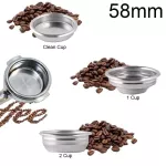 1/2/clean Cup Portafilter 304 Stainless Steel Pressurized Coffee Filter 51mm/58mm Basket